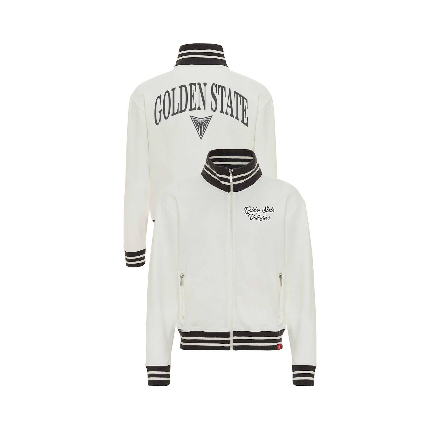 Women's Cream Golden State Valkyries Athletic Club Collection Sutton French Terry Full-Zip Jacket