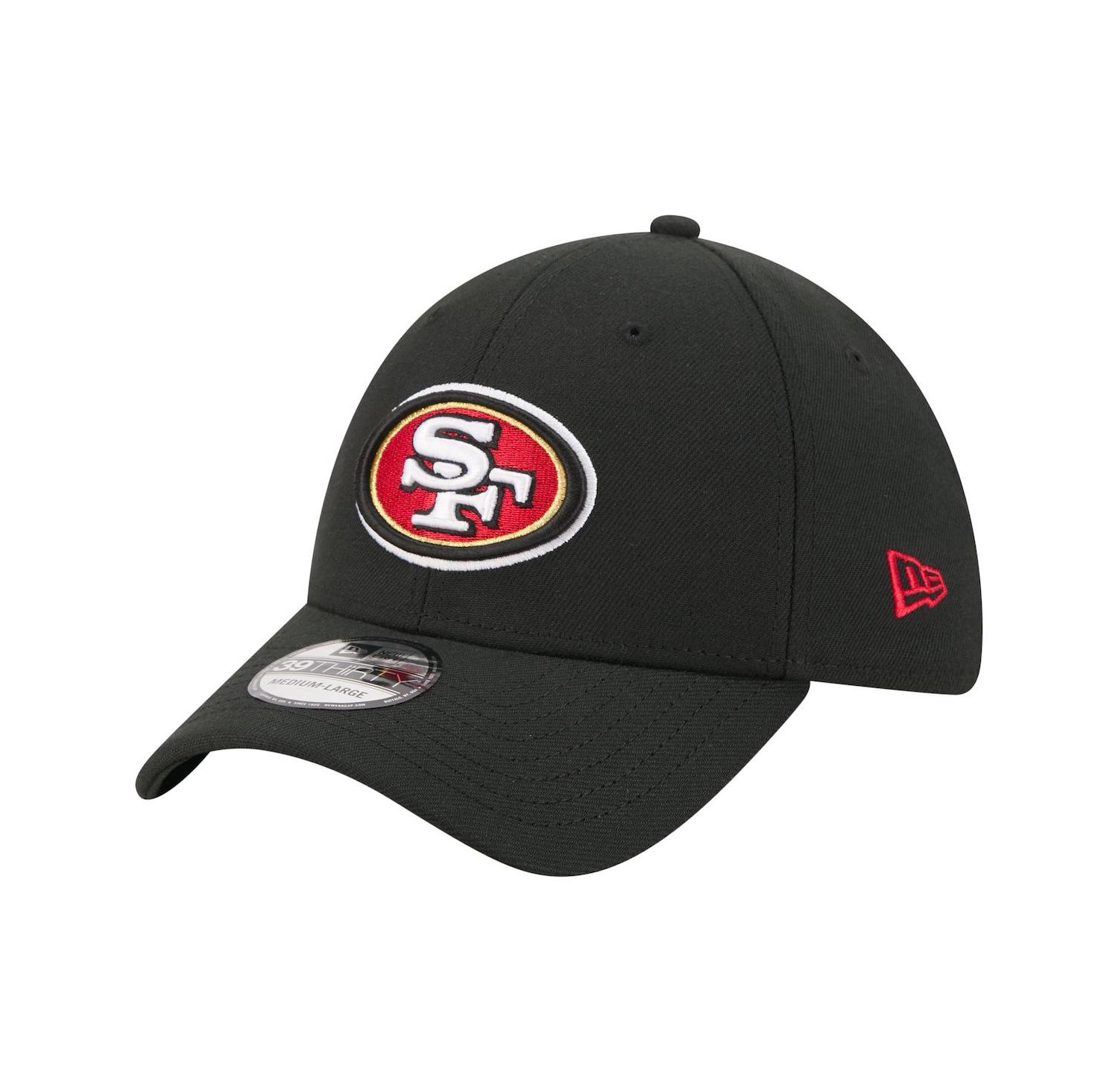 Men's Black San Francisco 49ers Core Team 39THIRTY Flex Hat