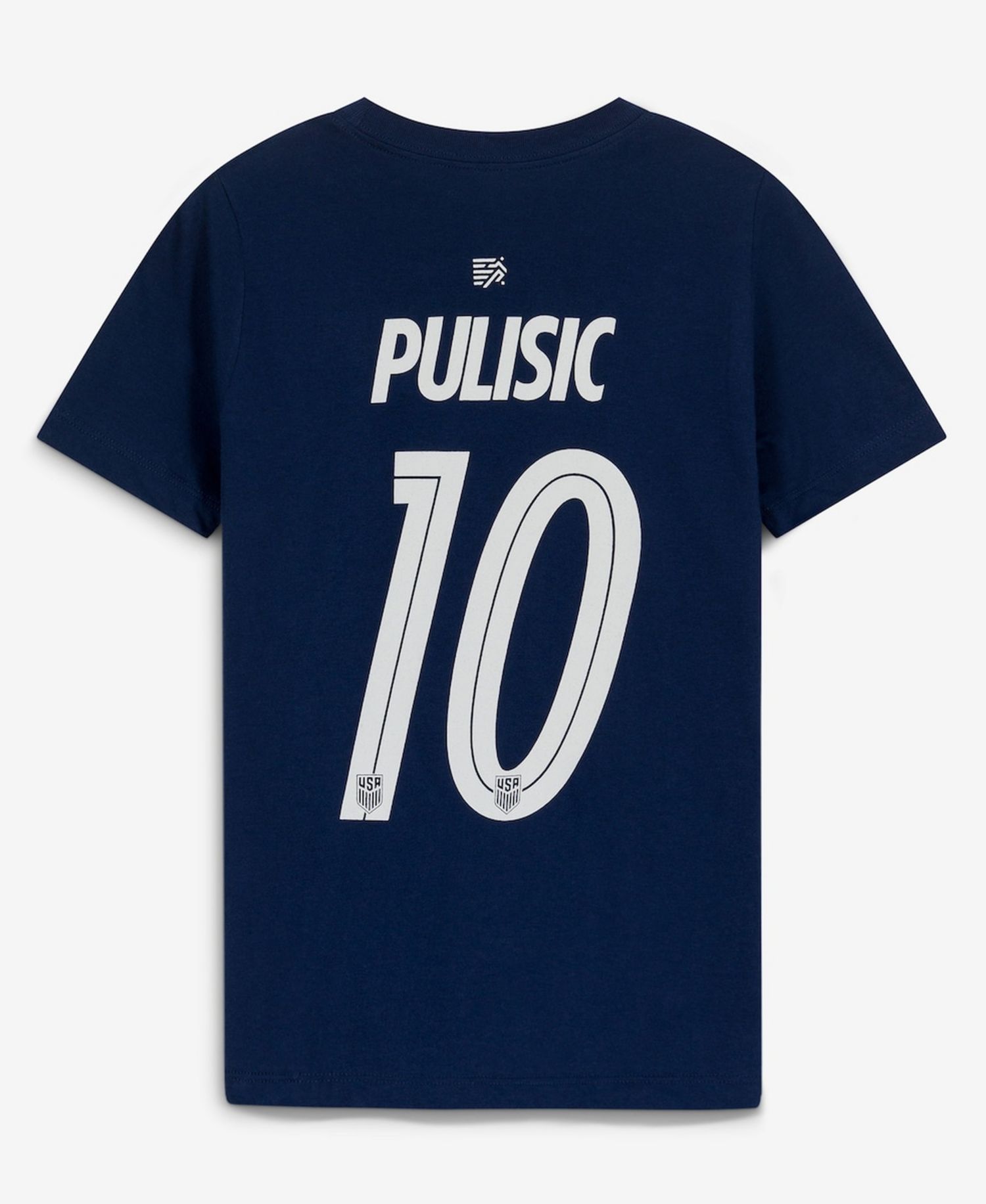 Big Boys and Girls Christian Pulisic Navy USMNT Away Player Name & Number T-Shirt