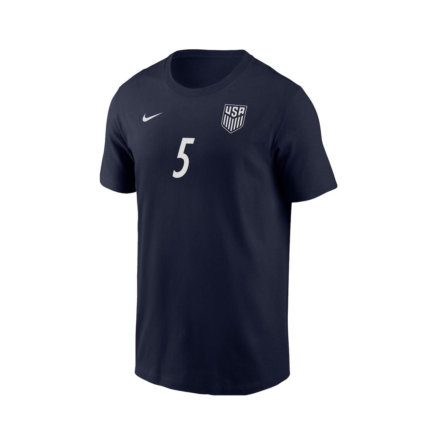 Мужская футболка Nike Antonee Robinson Navy Usmnt Away Name & Number — фото 3