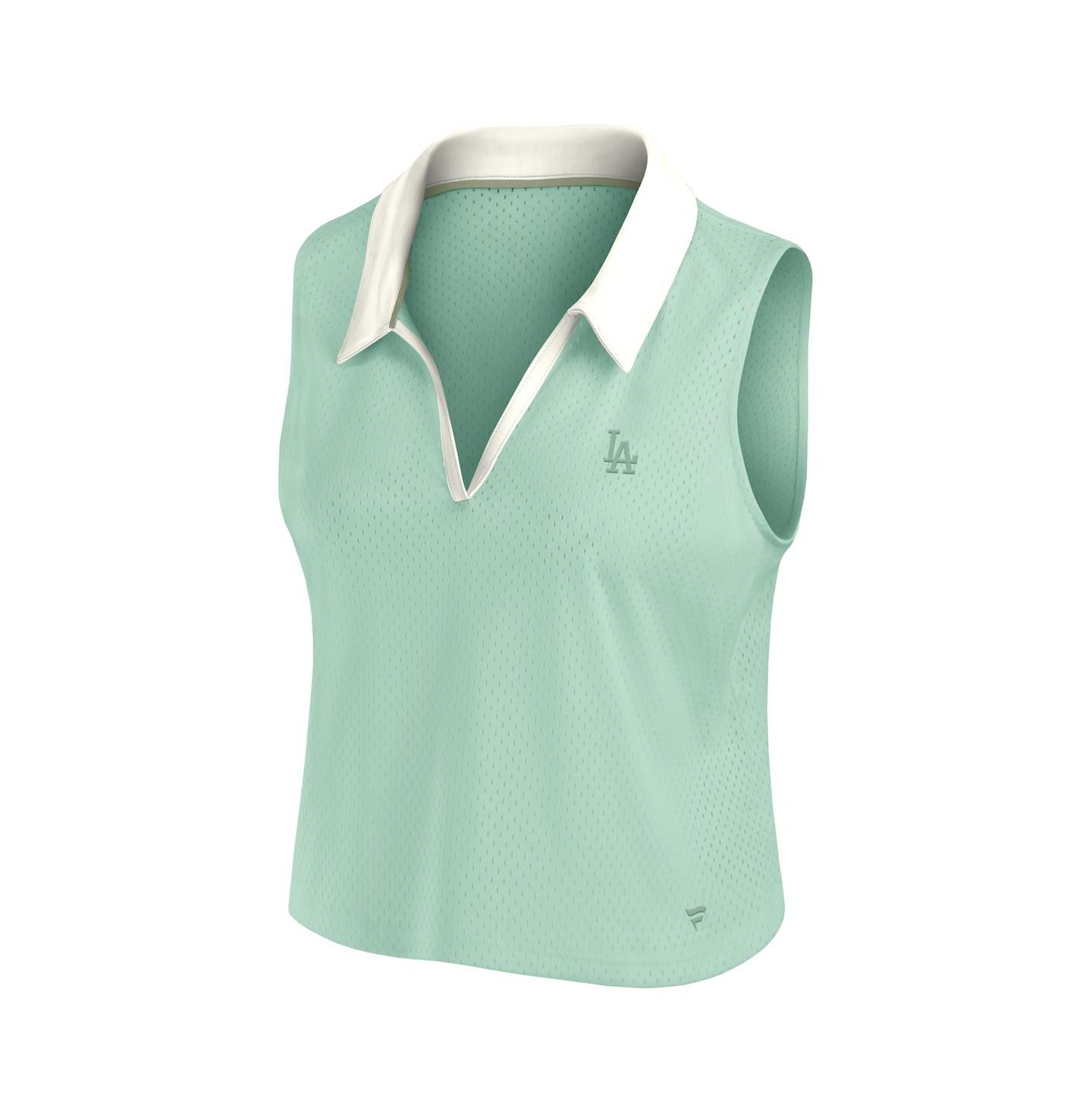 Женский топ Fanatics Mint Los Angeles Dodgers Studio Wellness V-Neck — фото 5