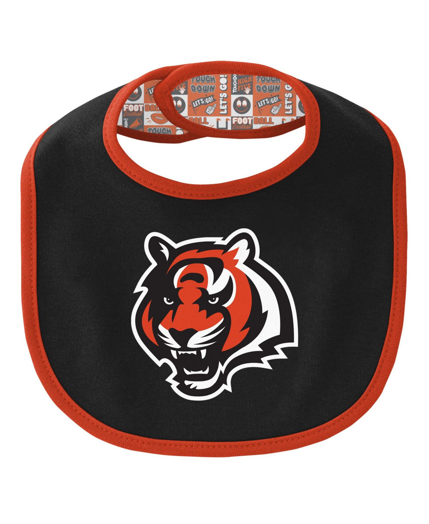 Baby Boys and Girls 2- Piece Cincinnati Bengals Dynamic Duo Bodysuit and Bib Knit Hat Set