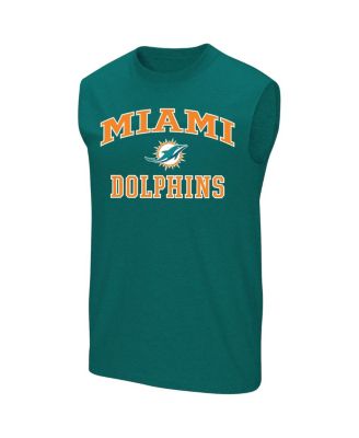 Men's Aqua Miami Dolphins Big & Tall Hart Soul Muscle Tank Top