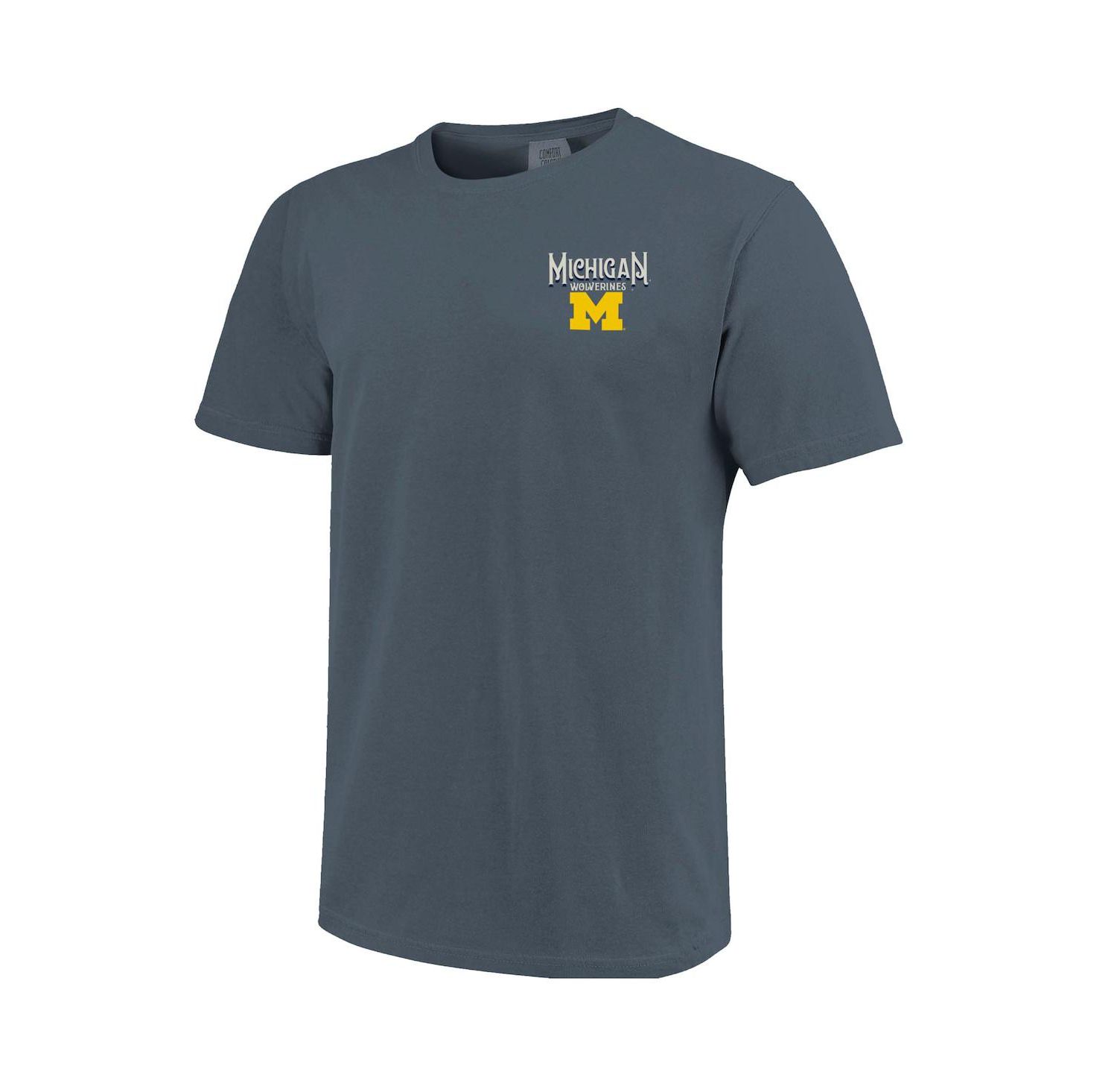 Men's and Women's Denim Michigan Wolverines Comfort Colors Campus Alumni T-Shirt