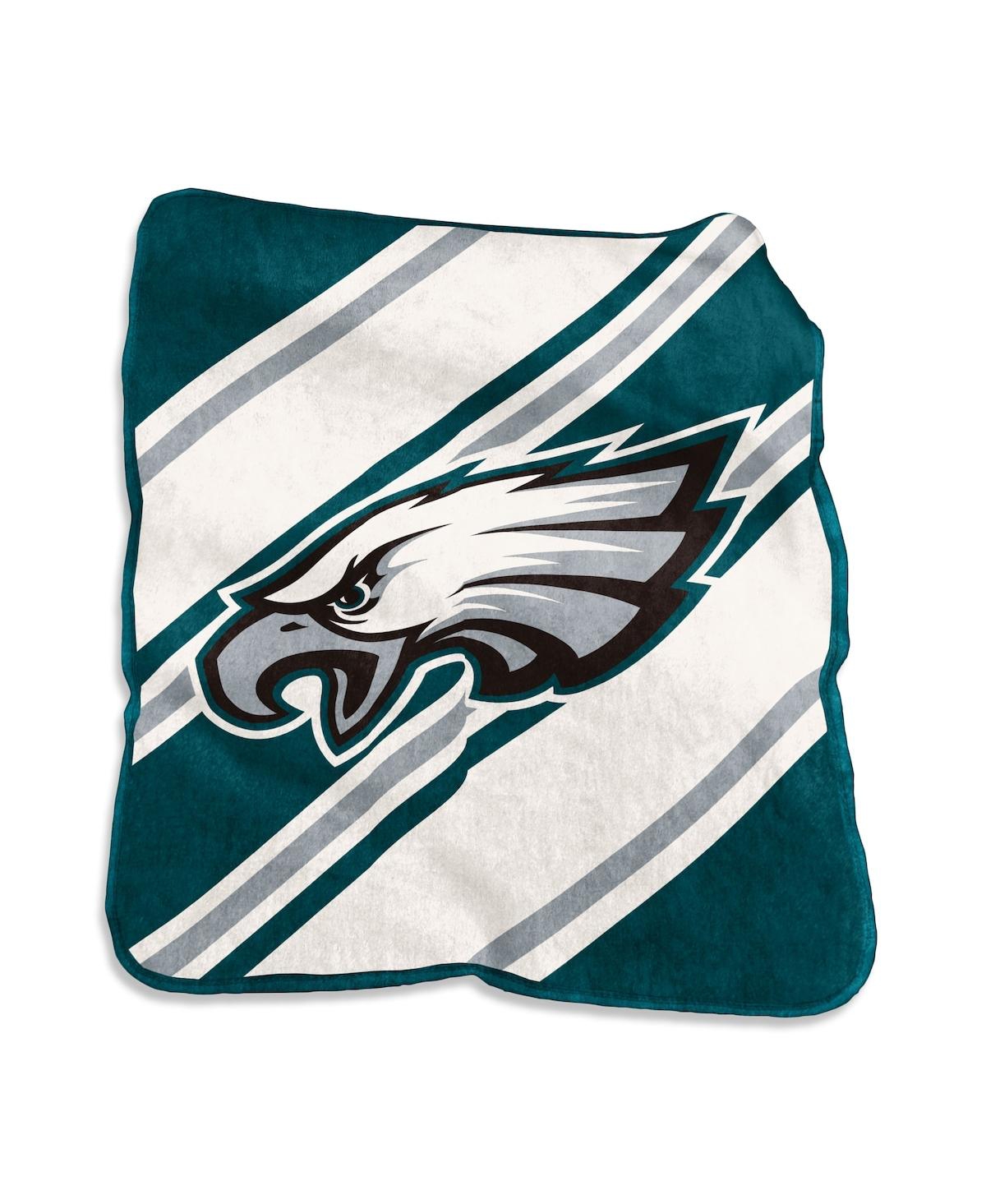 Logo Brands Philadelphia Eagles 50" x 60" Raschel Stripe Throw Blanket