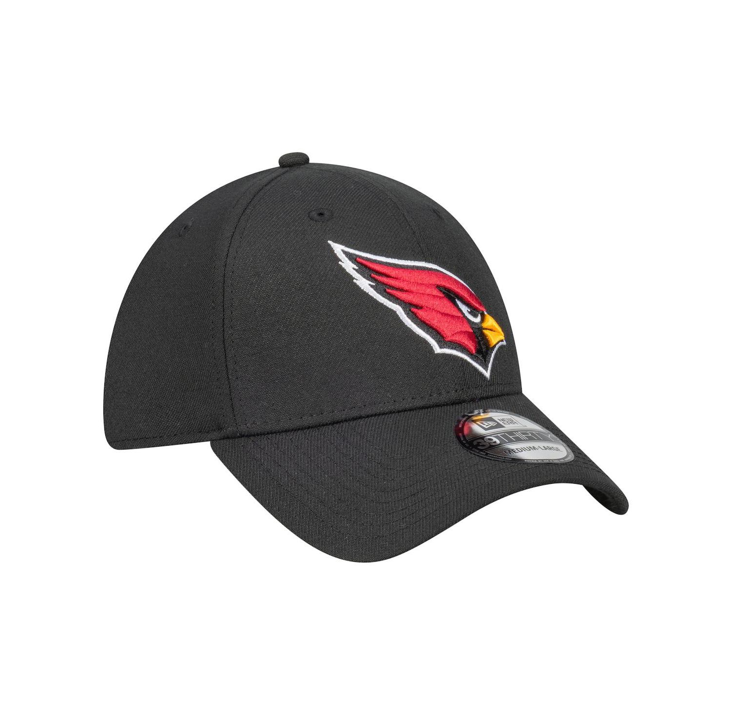 Men's Black Arizona Cardinals Core Team 39THIRTY Flex Hat