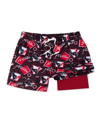 Men's Navy Houston Texans Game Day Fit Classic Lined Swim Trunks