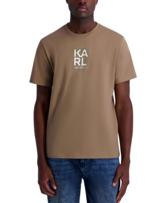Men's Broken Mirror Effect Karl Logo Graphic T-Shirt
