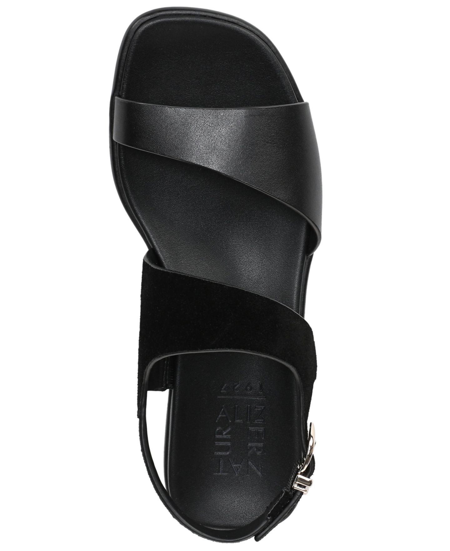 Женские сандалии Naturalizer Brie Slingback, цвет: Чёрный кожаный / Замшевый — фото 4