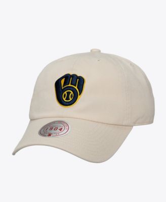 Men's and Women's Cream Milwaukee Brewers Off-Season 1904 Strapback Adjustable Hat