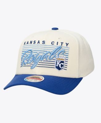 Men's and Women's Cream Kansas City Royals Retro Lines Stretch Snapback Hat