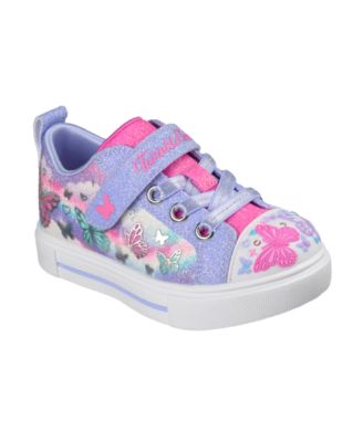Toddler Girls Twinkle Toes: Twinkle Sparks - Butterfly Sky Light-Up Fastening Strap Lifestyle Sneakers from Finish Line