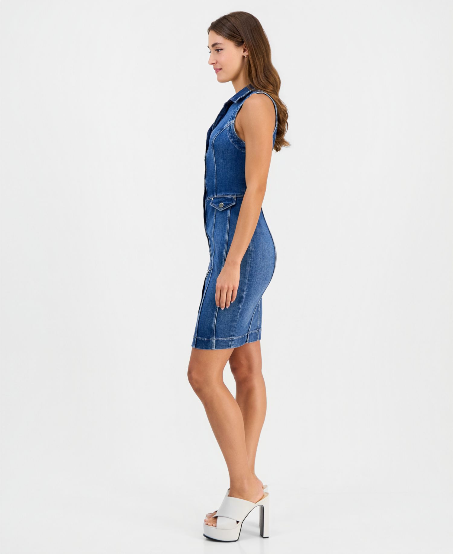 Women's Destiny Denim Button Front Dress