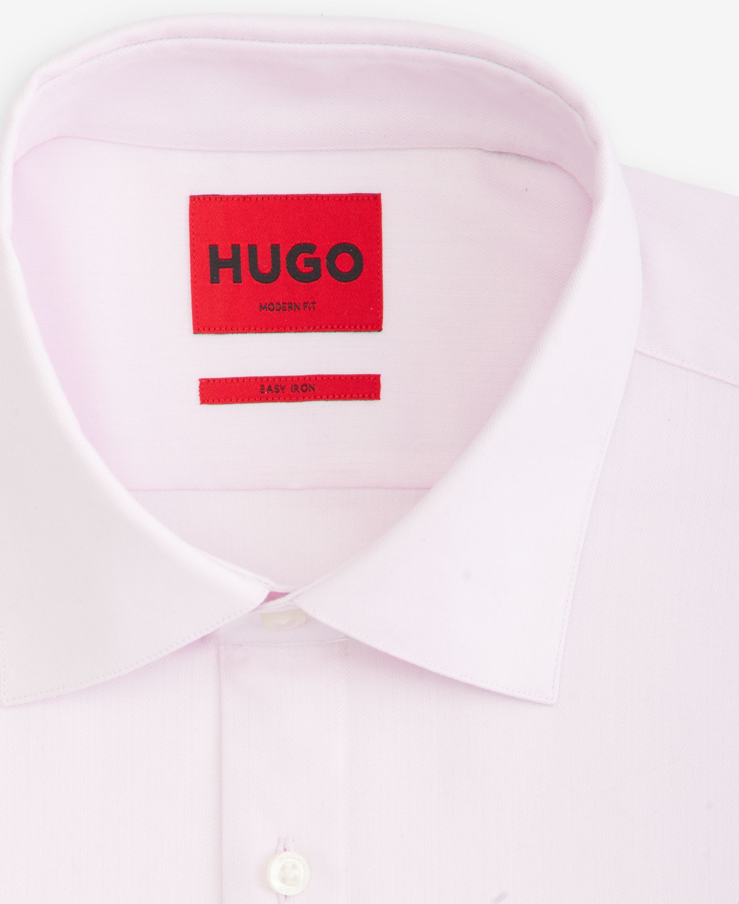 Мужская рубашка Hugo Boss HUGO by Valerio Modern-Fit Dress Shirt, цвет: Светлый пастельный розовый — фото 5