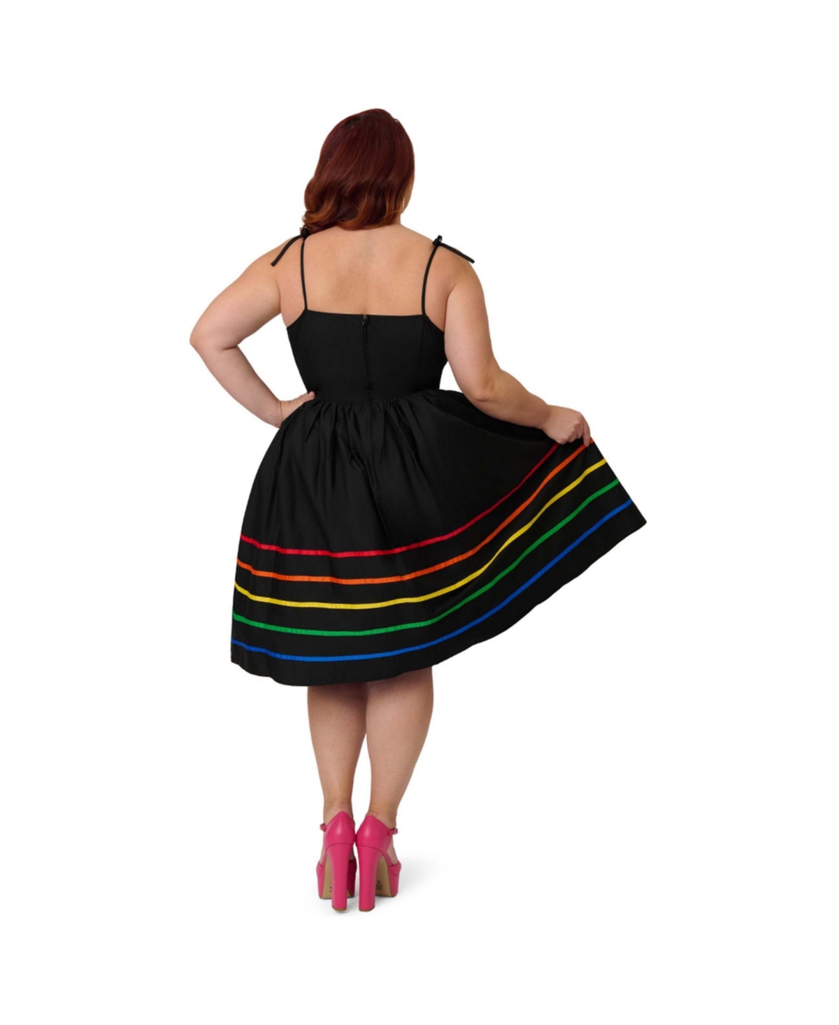 Unique Vintage Women's Plus 1950s Bobbie Swing Dress
