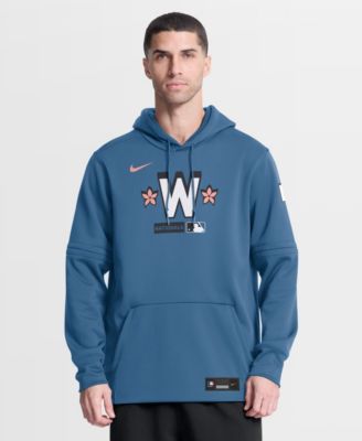 Men's Blue Washington Nationals Authentic Collection City Connect Therma-FIT Hoodie