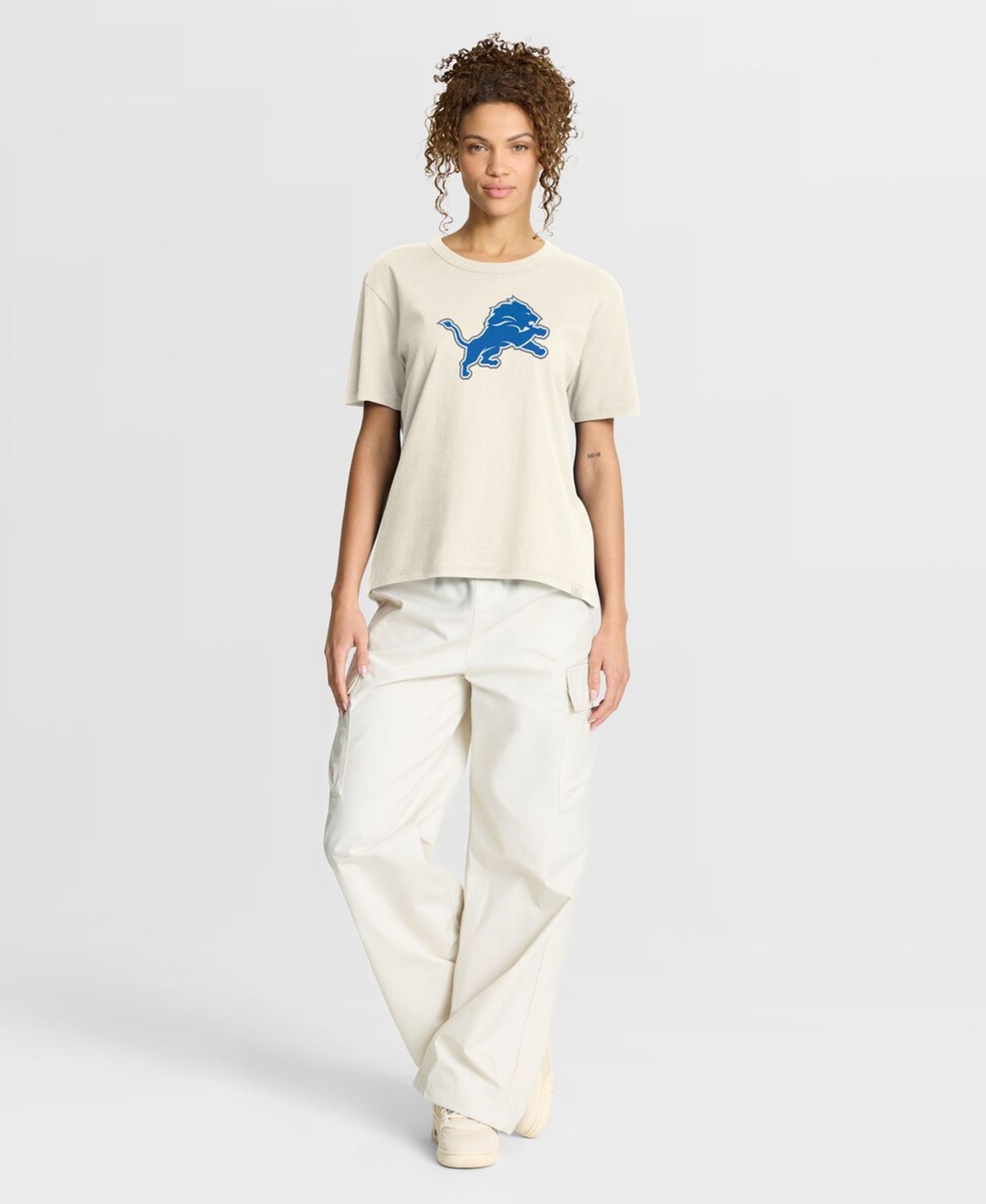 Women's Cream Detroit Lions Dove Legacy T-Shirt