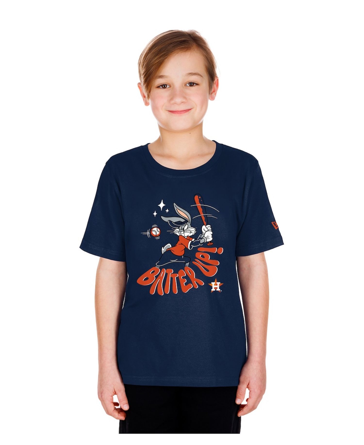 Big Boys and Girls Navy Houston Astros Looney Tunes T-Shirt