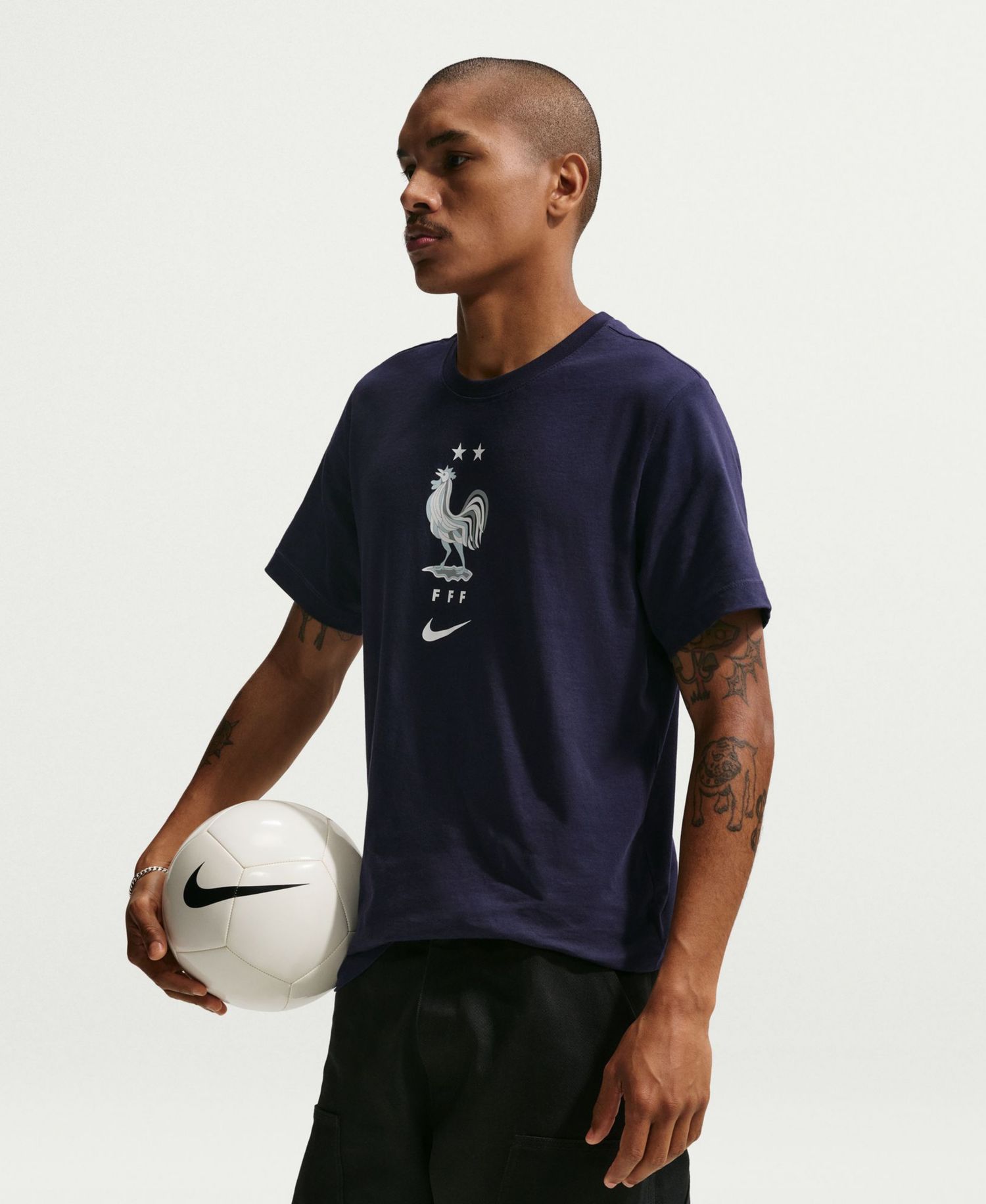 Men's Blue France National Team Crest T-Shirt