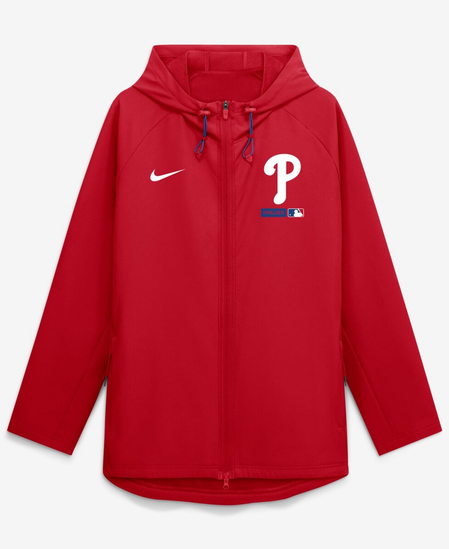 Men's Red Philadelphia Phillies Authentic Collection Raglan Therma-FIT Full-Zip Hooded Jacket