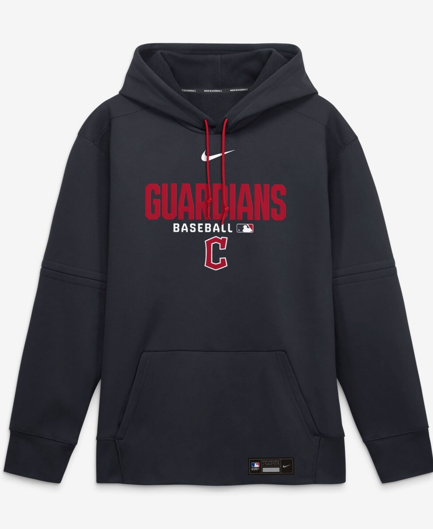 Men's Navy Cleveland Guardians Authentic Collection Therma-FIT Hoodie