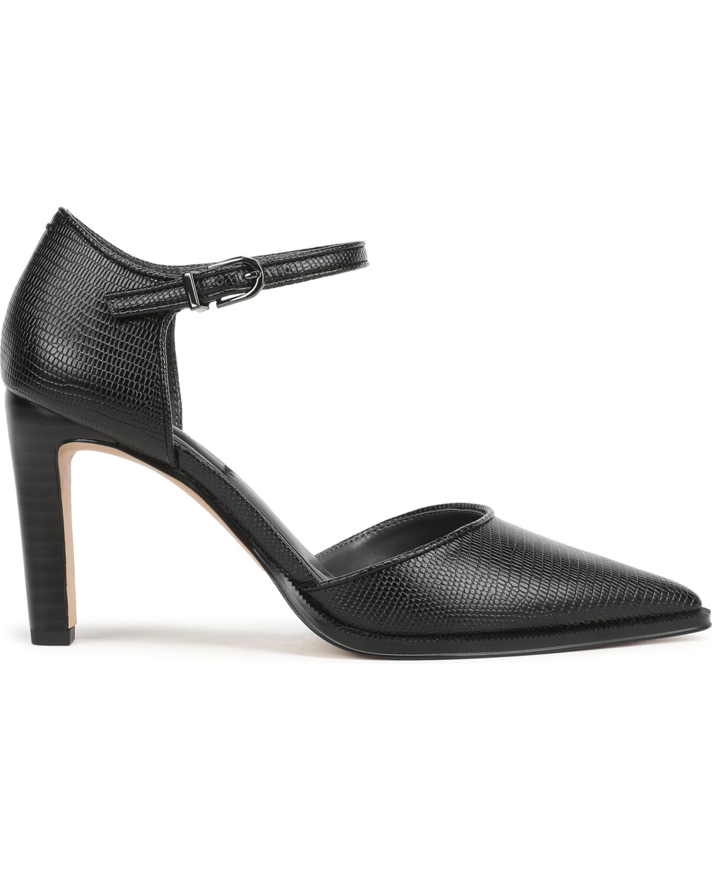 Женские туфли Franco Sarto Alexa Pointed Toe Pumps, цвет: Чёрный змеиный с принтом искусственная кожа — фото 2