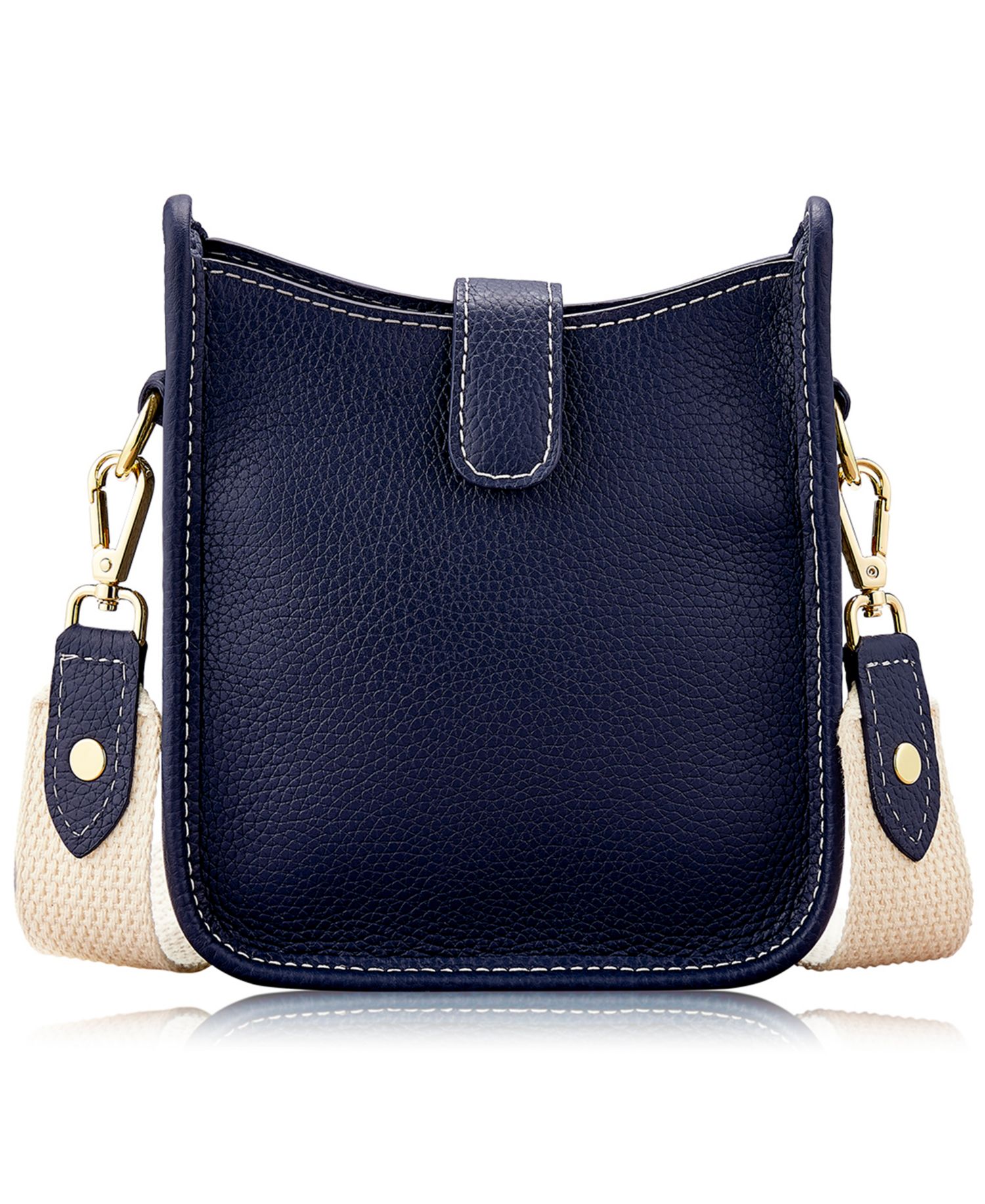 Ellie Pebble Leather Mini Crossbody Handbag