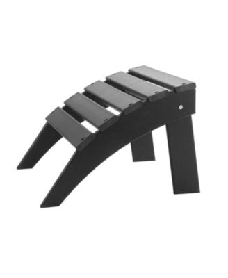 Adirondack Ottoman, 18.7 x 19.7 x 13 inches HDPE Folding Patio Foot Rest