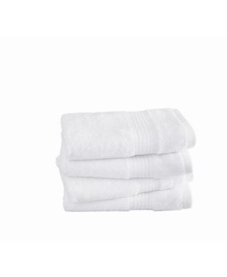 Cotton-Blend Hand Towels, Set of 4