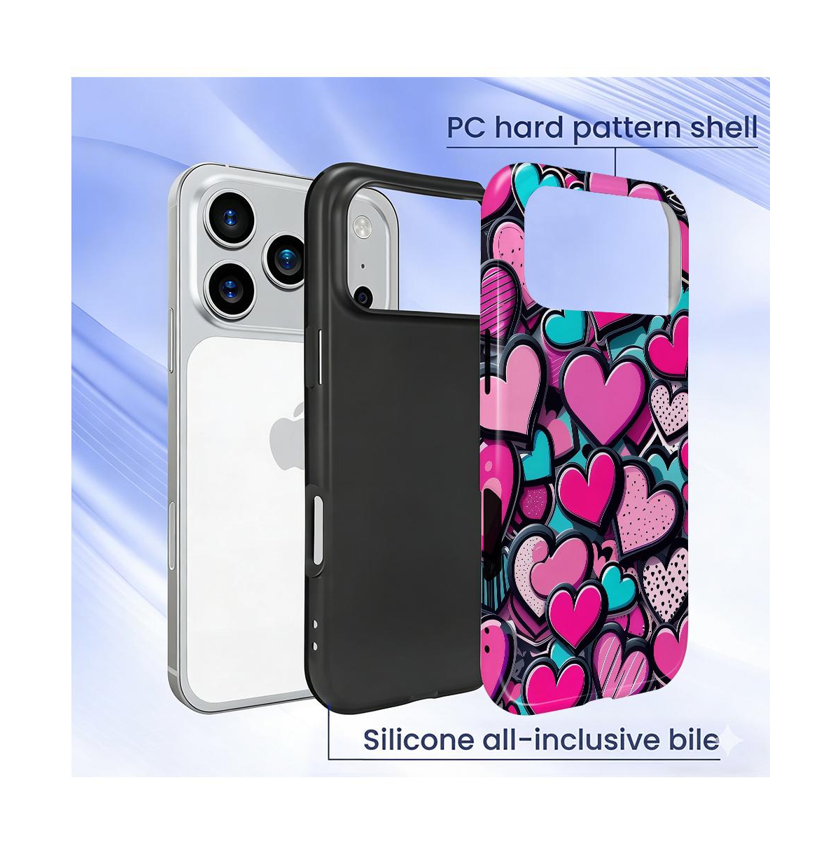Gonez Case for iPhone Pro, 2-in-1 Dual-Layer Shockproof Protection