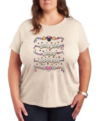 Plus Size Disney Minnie Mouse Friendship Bracelet Graphic T-Shirt