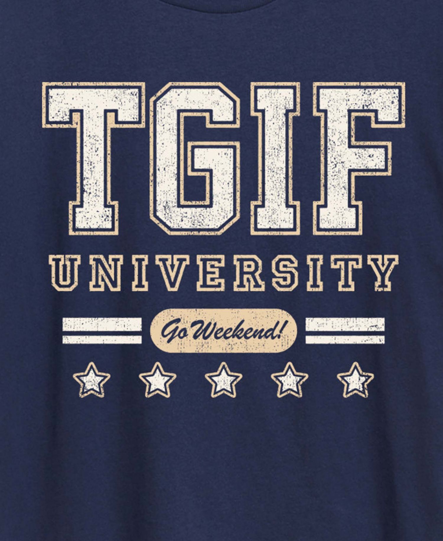 Plus Size TGIF University Graphic T-Shirt