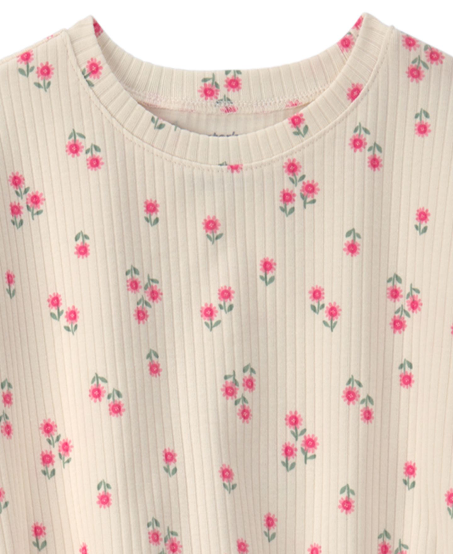 Комплект Carter's Short-Sleeve Top and Pant, 2-Piece Set для девочек-малышей, цвет: Слоновая кость — фото 2