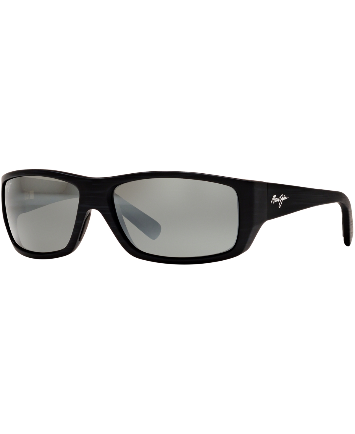 Maui Jim Polarized Wassup Sunglasses, 123 61 In Black,grey Mir Pol