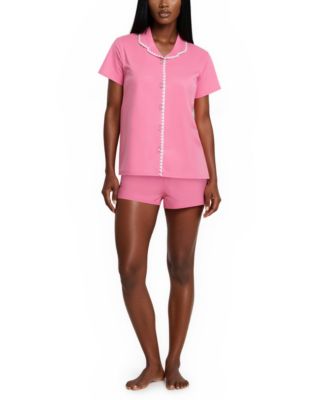 Women's Anneliese Stitch Top and Shorts, 2-Piece Set