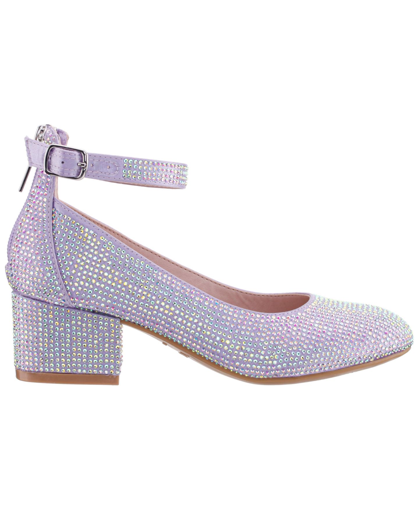 Туфли Nina LENNIE2 Light Rhinestone Dress Shoes для девочек, цвет: Светлый фиолетовый — фото 2