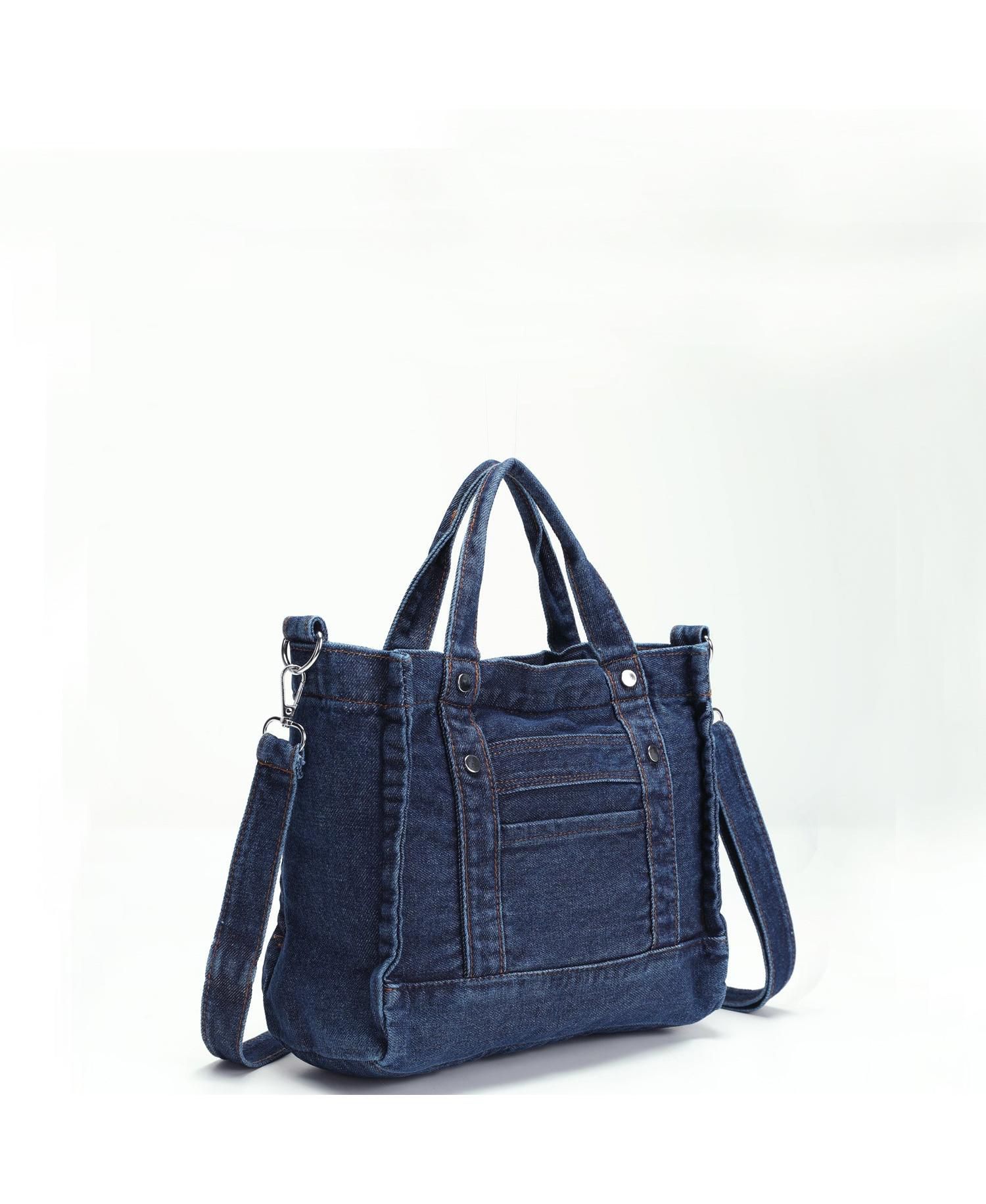 Women's Rework Tote Bag Crossbody Shoulder Bag Washed Mini Satchel Top Handle Everyday Casual Handbag
