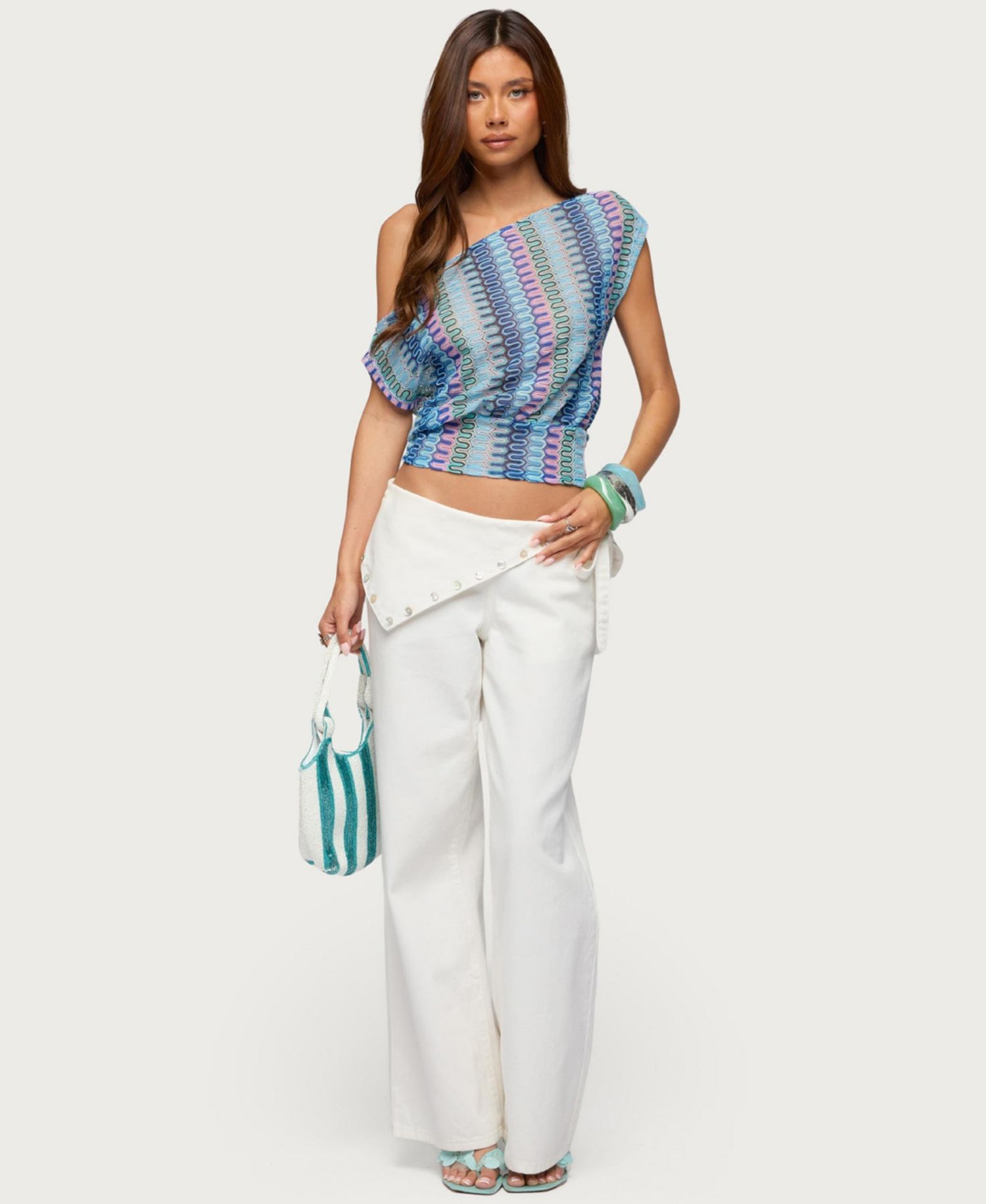 Women's Taniya Off Shoulder Zigzag Top