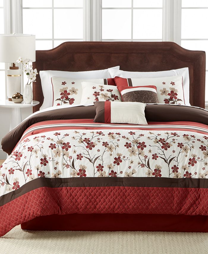 Hallmart Collectibles CLOSEOUT! Eden 7Pc. Full Comforter Set Macy's