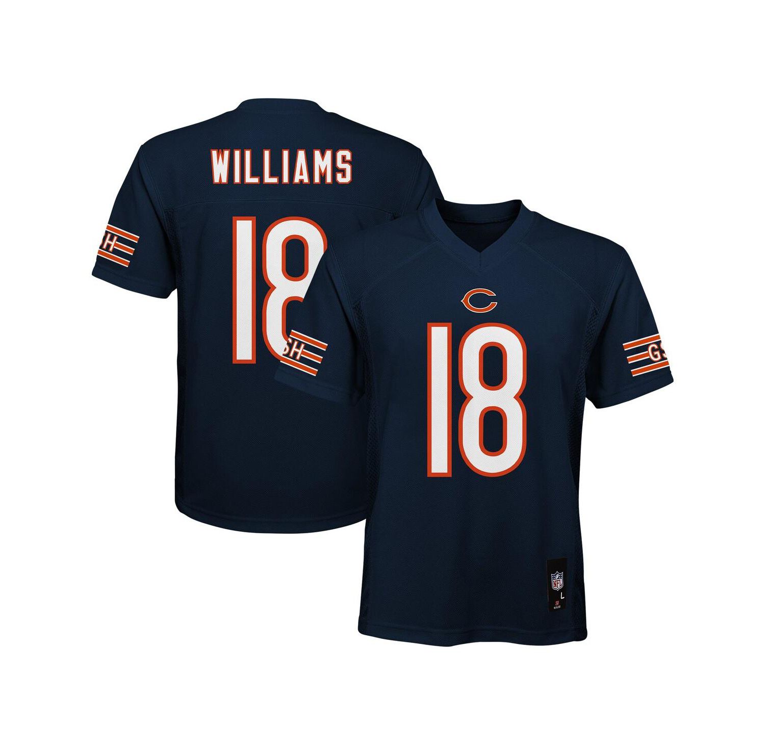 Big Boys and Girls Caleb Williams Navy Chicago Bears Replica Player Jersey