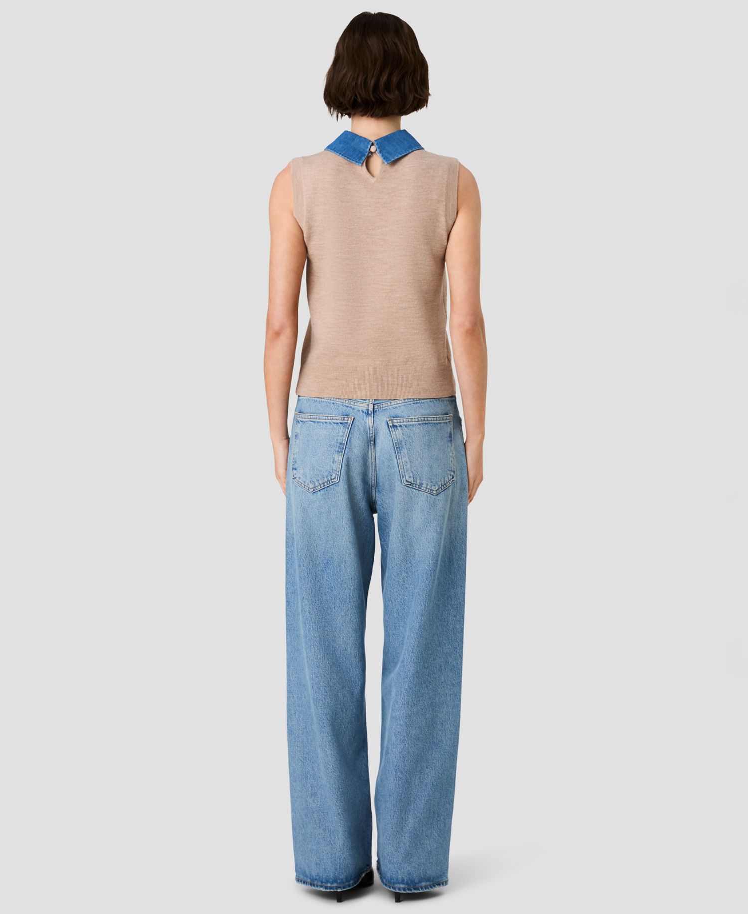 Women's Babysoft Collared Neck Knit Top