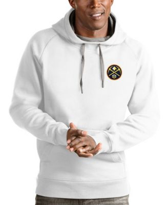 Men's White Denver Nuggets Victory Pullover Hoodie