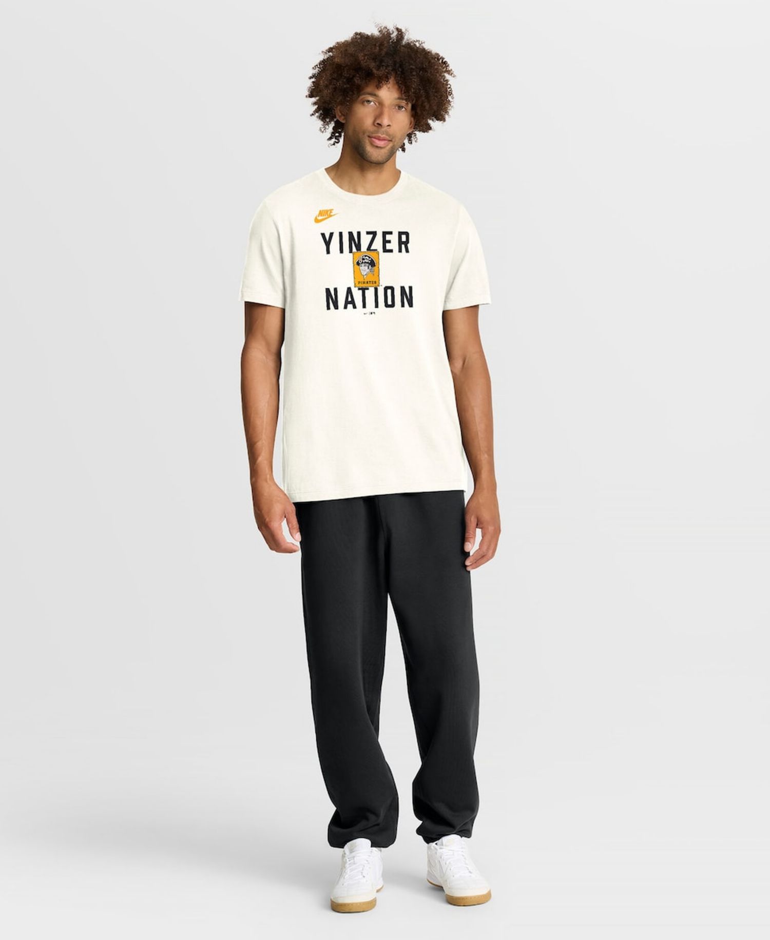 Men's Cream Pittsburgh Pirates Cooperstown Collection ‘70s Inspired T-Shirt