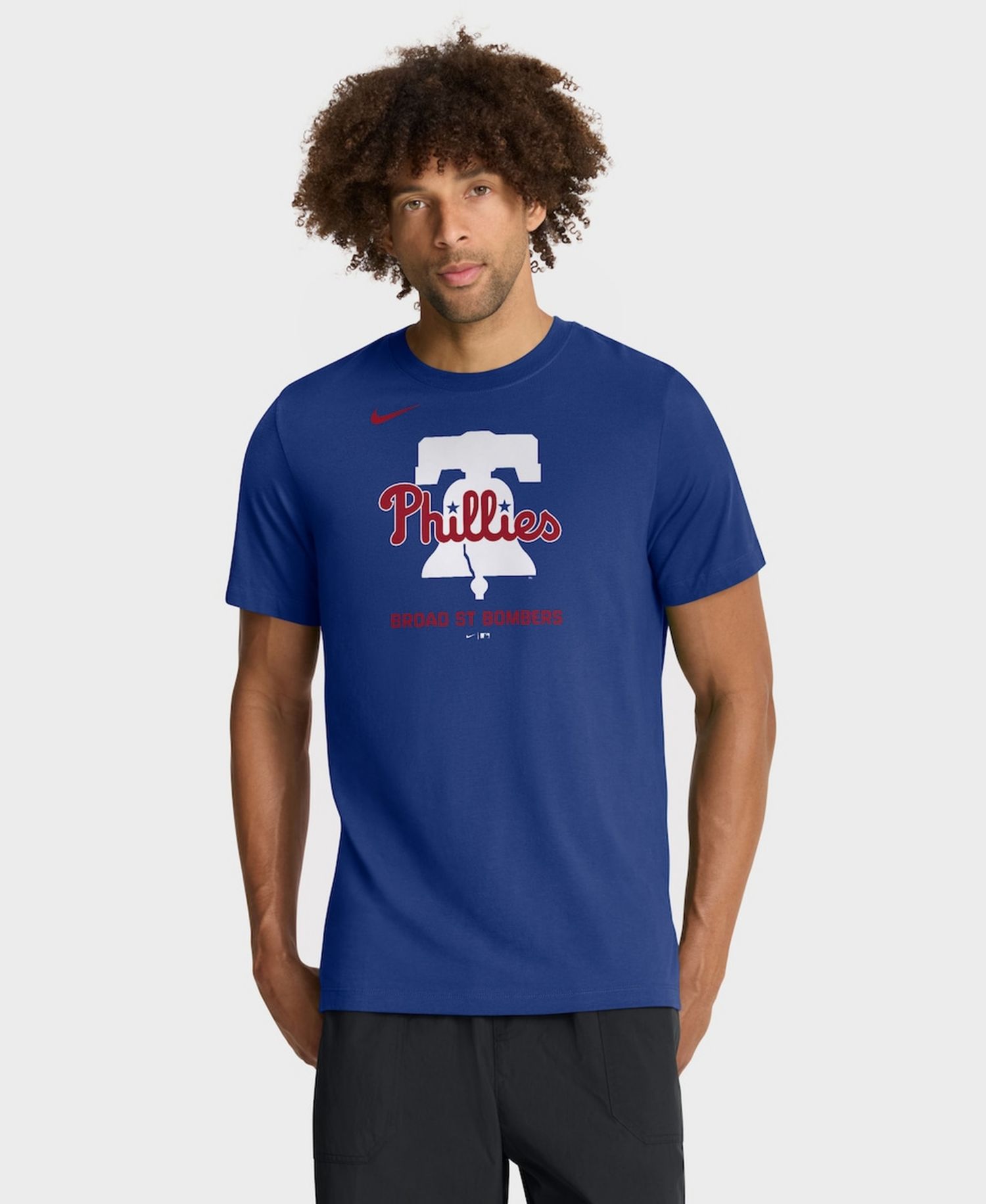Men's Royal Philadelphia Phillies Tri-Blend Logo T-Shirt