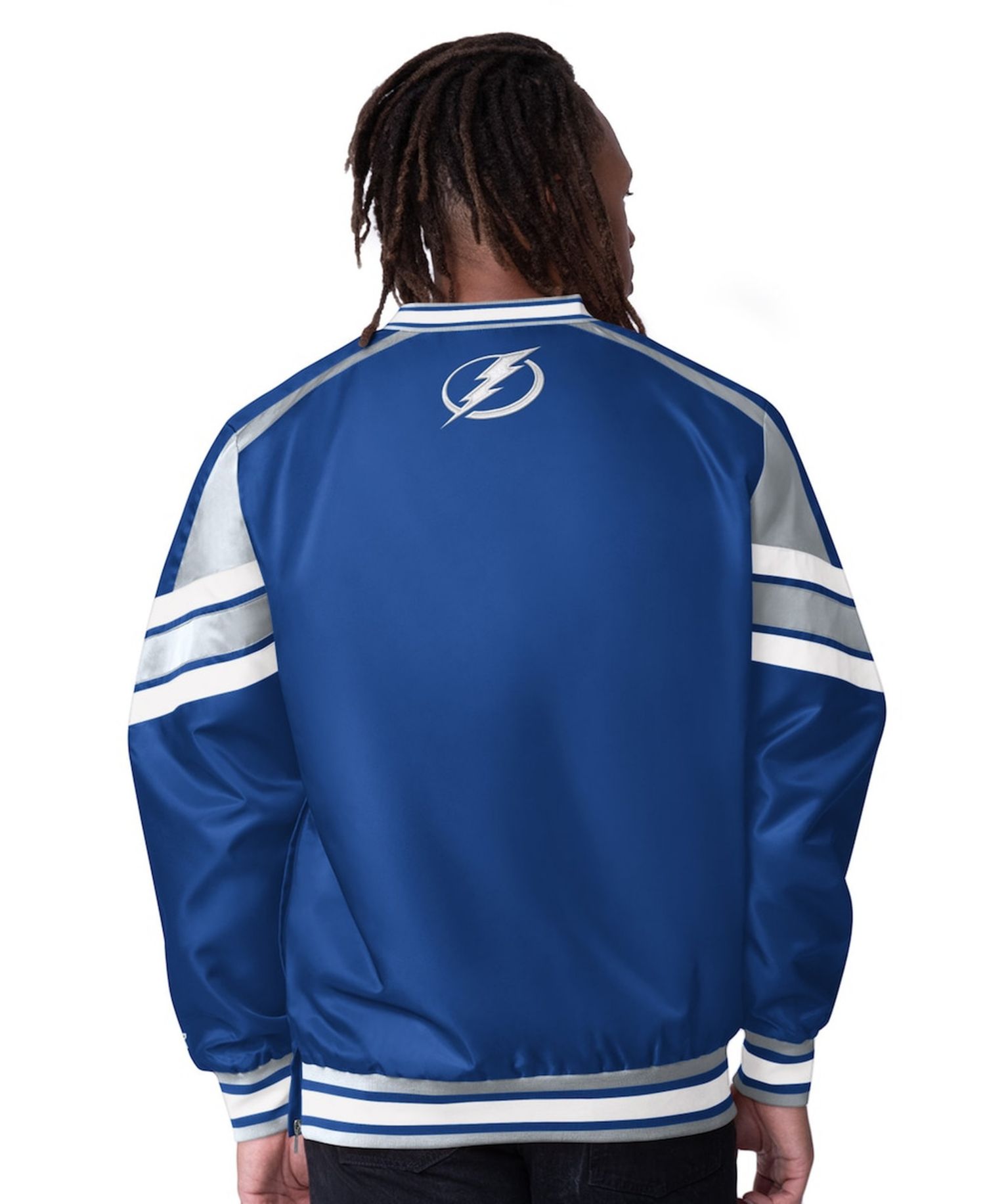 Men's Blue Tampa Bay Lightning Reliever V-Neck Pullover Jacket