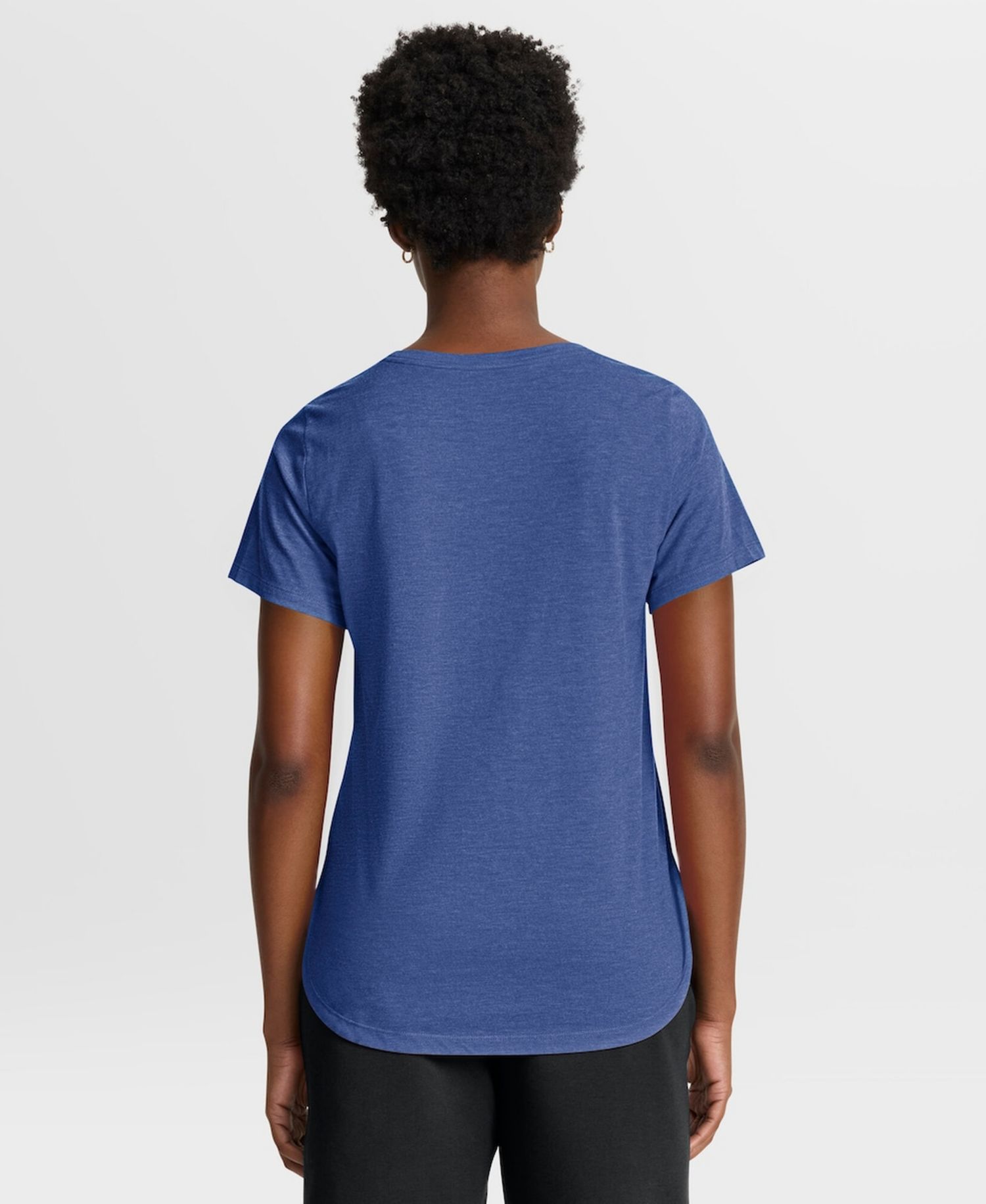 Women's Heather Royal New York Mets Arched Tri-Blend T-Shirt