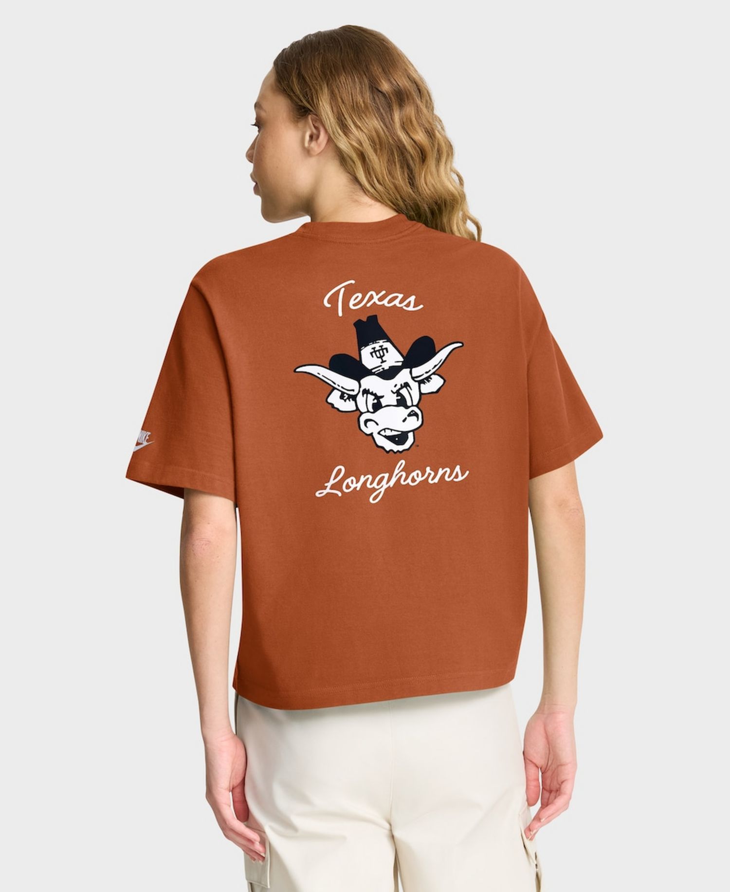 Women's Texas Orange Texas Longhorns Legacy Pocket Boxy T-Shirt