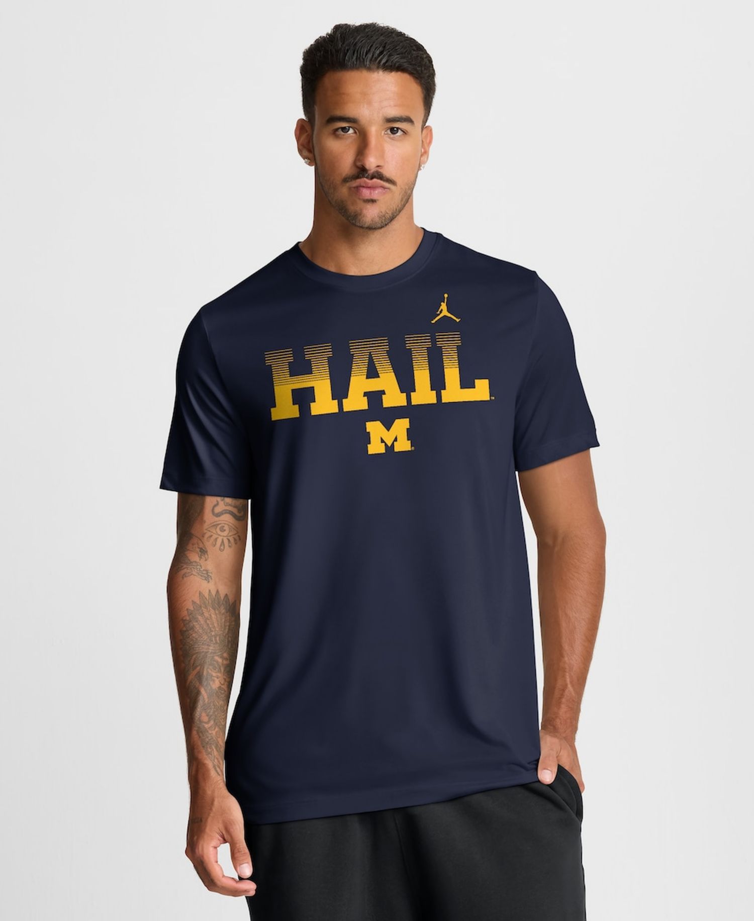 Men's Navy Michigan Wolverines Primetime Legend Kinetic Mantra Dri-FIT T-Shirt