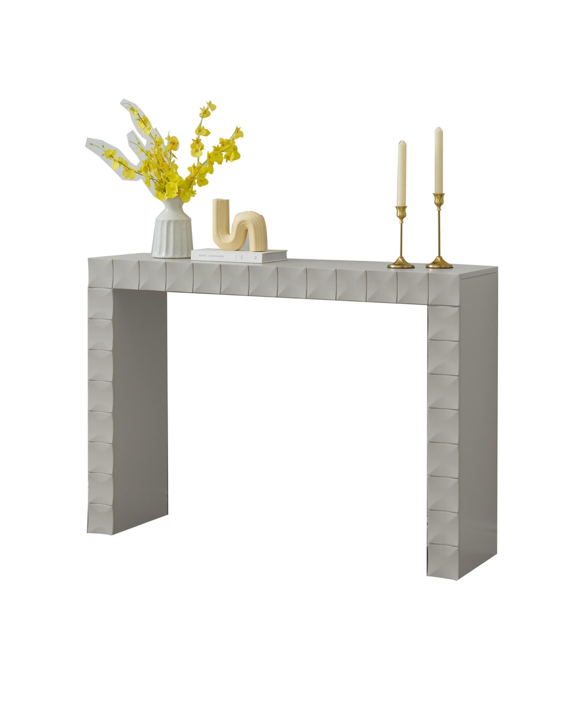 Kings Brand Furniture Turlock Wooden Console Table - Minimalist Sofa Table, Side Entryway and Display