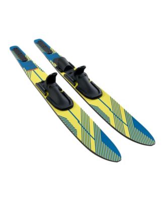 Water Skis Adult Water Ski with Adjustable Horseshoe Bindings and Padded Rear Toe Plate High gloss UV Coating Waterskis